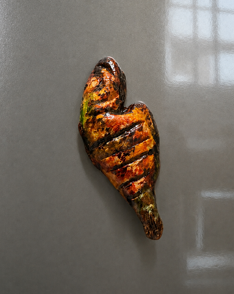 LAUNCHING SOON FISH FRY FRIDGE MAGNET