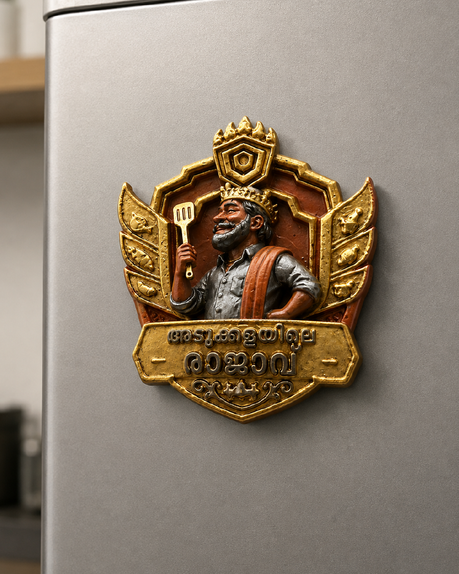 🚀 LAUNCHING SOON King of the Kitchen  – 3D Printed Hand-Painted Fridge Magnet